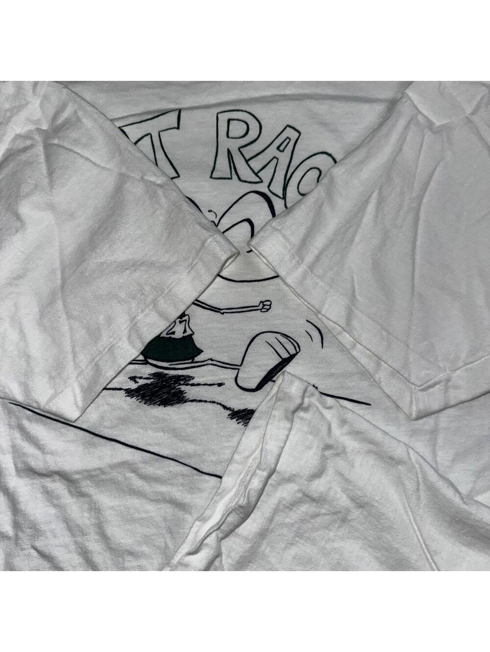 Rat Race Hanes Beefy XL Crazy VTG T Shirt 90s College Running 27 Funny Random - Picture 4 of 10